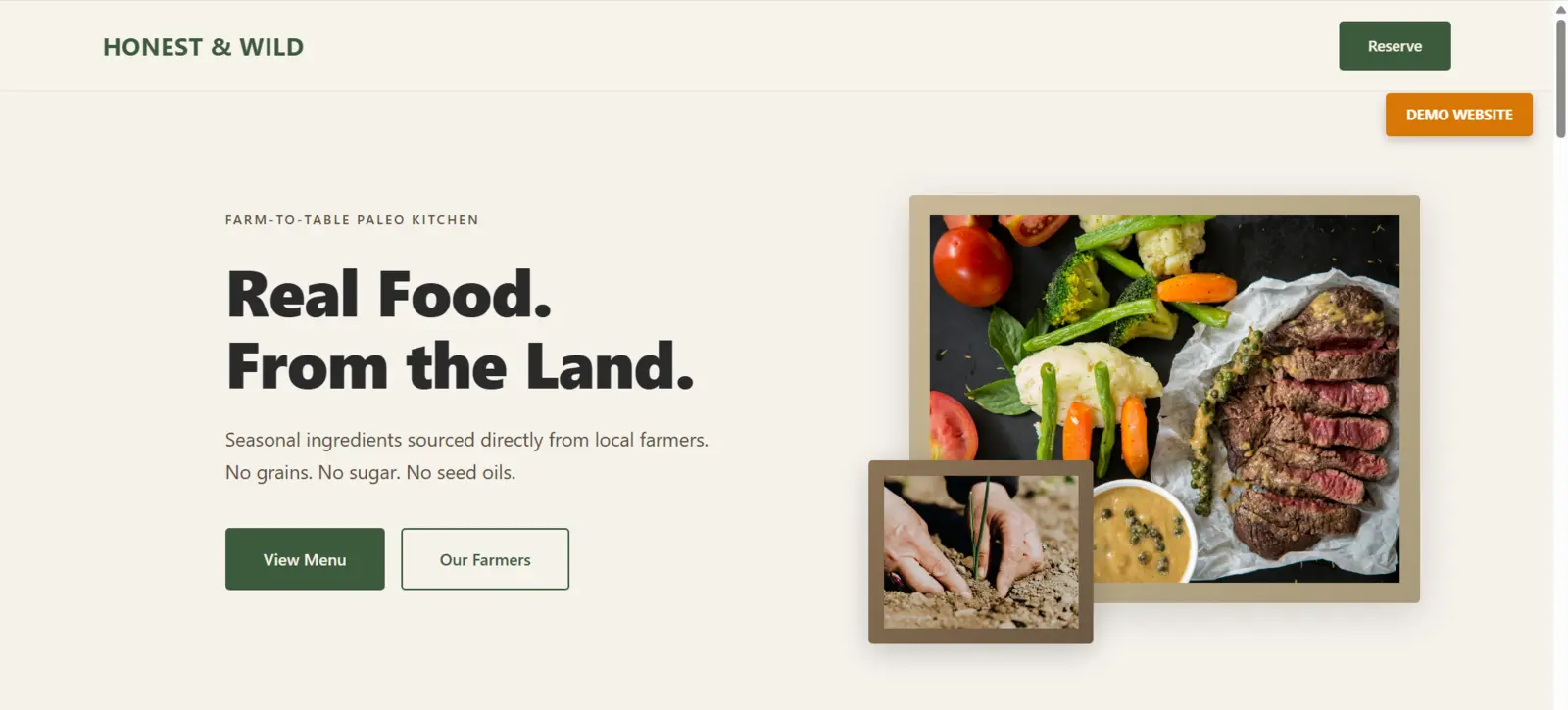 Honest & Wild Demo Screenshot